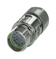 1629102 - Sensor Connector, M23 PRO Series, M23, Female, 16 Signal + 2 Power + PE Positions - PHOENIX CONTACT