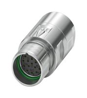 1629108 - Sensor Connector, M23 PRO Series, M23, Female, 17 Positions, Crimp Socket - Contacts Not Supplied - PHOENIX CONTACT