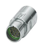 1629115 - Sensor Connector, M23 PRO Series, M23, Male, 12 Positions, Crimp Pin - Contacts Not Supplied - PHOENIX CONTACT