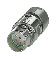 1629136 - Sensor Connector, M23 PRO Series, M23, Female, 6 Positions, Crimp Socket - Contacts Not Supplied - PHOENIX CONTACT