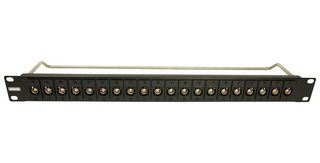 MP009002 - Patch Panel, BNC Patch Panel, 20 Ports, 1U, MP Slim BNC - MULTICOMP PRO