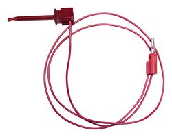 BU-1120-A-60-2 - Grabber to Banana Plug Test Lead, Miniature Hook Clip, 4mm Stackable Banana Plug, 60 ", 1.5 m - MUELLER ELECTRIC