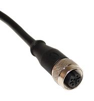 BU-1682935 - Sensor Cable, A Coding, M12 Receptacle, Free End, 5 Positions, 1.5 m, 4.92 ft - MUELLER ELECTRIC