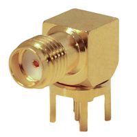 BU-1420701301 - RF / Coaxial Connector, SMA Coaxial, Right Angle Jack, Through Hole Right Angle, 50 ohm - MUELLER ELECTRIC