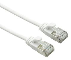 21.44.1700 - Ethernet Cable, Cat6a, RJ45 Plug to RJ45 Plug, FTP (Foiled Twisted Pair), White, 500 mm, 19.7 " - ROLINE