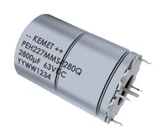 PEH227KKL4150ME4 - Electrolytic Capacitor, 1500 µF, 40 V, ± 20%, Radial Leaded, 1500 hours @ 150°C, Polar - KEMET