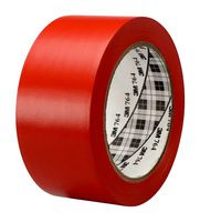 764, RED, 33M X 50MM - Tape, General Purpose, Vinyl, Red, 33 m x 50 mm - 3M