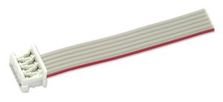 MP009100 - Ribbon Cable, IDC Receptacle to Free End, 6 Ways, 9.8 ", 250 mm, 1.27 mm - MULTICOMP PRO
