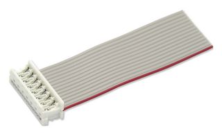 MP009124 - Ribbon Cable, IDC Receptacle to Free End, 14 Ways, 9.8 ", 250 mm, 1.27 mm - MULTICOMP PRO