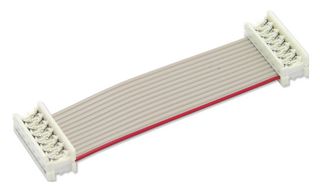 MP009147 - Ribbon Cable, IDC Receptacle to IDC Receptacle, 12 Ways, 7.9 ", 200 mm, 1.27 mm - MULTICOMP PRO