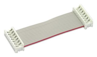 MP009153 - Ribbon Cable, IDC Receptacle to IDC Receptacle, 14 Ways, 7.9 ", 200 mm, 1.27 mm - MULTICOMP PRO