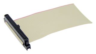 MP009187 - Ribbon Cable, IDC Receptacle to Free End, 40 Ways, 3.9 ", 100 mm, 1.27 mm - MULTICOMP PRO