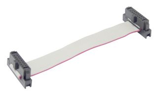 MP009203 - Ribbon Cable, IDC Receptacle to IDC Receptacle, 14 Ways, 11.8 ", 300 mm, 1.27 mm - MULTICOMP PRO