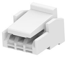 2390144-3 - Connector Housing, Natural, HPI Series, Receptacle, 3 Ways, 1.25 mm - TE CONNECTIVITY