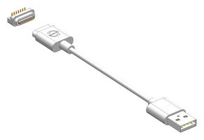 MP009327 - Magnetic Connector Cable Assembly, USB Type A Plug, Magnetic 7 Position Plug, 2 A, 1 m, 3.3 ft - MULTICOMP PRO