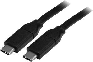 USB2C5C4M - USB Cable, Type C Plug to Type C Plug, 4 m, 13.1 ft, USB 2.0, Black, E-Marked Cable - STARTECH