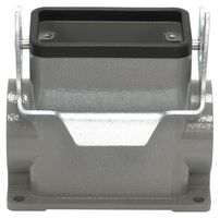 MP009386 - Heavy Duty Connector, Base, Bulkhead Mount, Side Entry, Aluminium Body, 1 Lever, 10B - MULTICOMP PRO