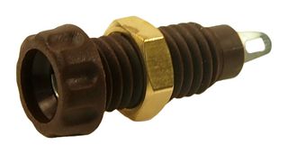 MP - CL1462 - Banana Test Connector, Jack, Panel Mount, Brown - MULTICOMP PRO