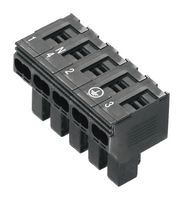 1952130000 - Pluggable Terminal Block, 5 Ways, 16AWG to 12AWG, 4 mm², Push In, 32 A - WEIDMULLER