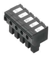 1131730000 - Pluggable Terminal Block, 5 Ways, 16AWG to 12AWG, 4 mm², Push In, 32 A - WEIDMULLER