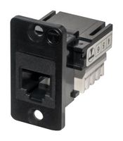 KSH66BPM - Modular Connector, RJ12 Jack, 1 x 1 (Port), 6P6C, Panel Mount - TUK