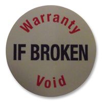 MP009748 - Label, Tamperproof, 19 mm, Vinyl, Warranty Void If Broken - MULTICOMP PRO