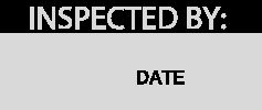 MP009767 - Label, Write-On, Vinyl Cloth, Inspected By (Date) - MULTICOMP PRO