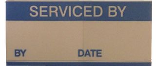 MP009771 - Label, Write-On, Vinyl Cloth, Serviced By: (Date) - MULTICOMP PRO