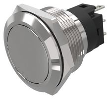 82-6551.2000 - Vandal Resistant Switch, 82 Series, 22 mm, SPDT, Maintained, Round Flat Flush, Natural - EAO