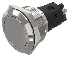 82-6552.2000 - Vandal Resistant Switch, 82 Series, 22 mm, SPDT, Maintained, Round Flat Flush, Natural - EAO