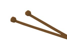 MP010048 - Cable Tie, Nylon 4.6 (Polyamide 4.6), Brown, 385 mm, 4.8 mm, 110 mm, 50 lb - MULTICOMP PRO
