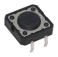 PTS125SL43P25M LFS - Tactile Switch, PTS125 Series, Top Actuated, Through Hole, Round Button, 130 gf, 50mA at 12VDC - C&K COMPONENTS
