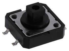 PTS125SJL73P25M LFS - Tactile Switch, PTS125 Series, Top Actuated, Through Hole, Square Button, 130 gf, 50mA at 12VDC - C&K COMPONENTS
