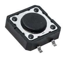 PTS125SM43SMTR21M LFS - Tactile Switch, PTS125 Series, Top Actuated, Surface Mount, Round Button, 180 gf, 50mA at 12VDC - C&K COMPONENTS