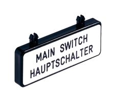 3LD9286-1A - Name Plate, Siemens 3LD2 Series Main & Emergency-Stop Switches, 47 mm x 17 mm, SENTRON Series - SIEMENS