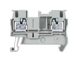 8WH6000-0AF00 - DIN Rail Mount Terminal Block, Thru, 2 Ways, 26 AWG, 12 AWG, 2.5 mm², Clamp, 24 A - SIEMENS