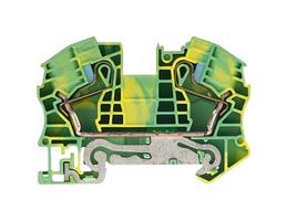 8WH6000-0CK07 - DIN Rail Mount Terminal Block, PE Thru, 2 Ways, 20 AWG, 4 AWG, 16 mm², Clamp - SIEMENS