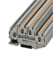8WH6020-0AG00 - DIN Rail Mount Terminal Block, Grey, 4 Ways, 24 AWG, 10 AWG, 4 mm², Clamp, 28 A - SIEMENS