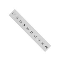 8WH8120-3AA15 - Terminal Block Marker, White, Labeling Plate, Siemens ALPHA FIX Series 4mm² 8WH Terminal Blocks - SIEMENS