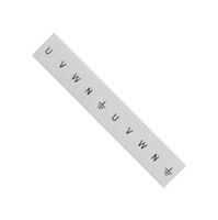 8WH8120-3AA25 - Terminal Block Marker, White, Labeling Plate, Siemens ALPHA FIX Series 4mm² 8WH Terminal Blocks - SIEMENS