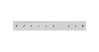 8WH8120-4AB25 - Terminal Block Marker, White, Labeling Plate, Siemens ALPHA FIX Series 6mm² 8WH Terminal Blocks - SIEMENS
