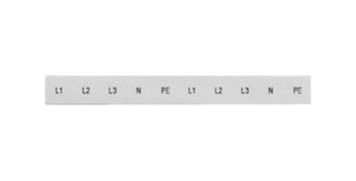 8WH8120-5AA15 - Terminal Block Marker, White, Labeling Plate, Siemens ALPHA FIX Series 16mm² 8WH Terminal Blocks - SIEMENS