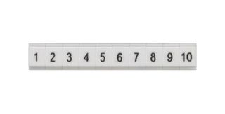 8WH8121-1AB25 - Terminal Block Marker, White, Labeling Plate, Siemens ALPHA FIX Series 1.5mm² 8WH Terminal Blocks - SIEMENS