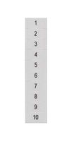 8WH8140-2AB05 - Terminal Block Marker, White, Labeling Plate, Siemens ALPHA FIX Series 2.5mm² 8WH Terminal Blocks - SIEMENS