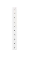 8WH8140-5AB15 - Terminal Block Marker, White, Labeling Plate, Siemens ALPHA FIX Series 16mm² 8WH Terminal Blocks - SIEMENS