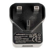 MP010277 - AC/DC Power Supply, ITE, 1 Output, 10 W, 5 VDC, 2.1 A - MULTICOMP PRO