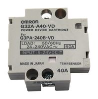 G32A-A40-VD DC5-24 - Solid State Relay, 40 A, 240 VAC, DIN Rail - OMRON INDUSTRIAL AUTOMATION