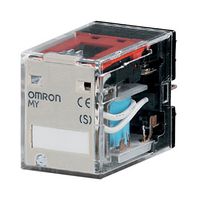 MY2 48DC(S) - Power Relay, DPDT, 48 VDC, 5 A, MY(S) Series, Socket, Latching - OMRON INDUSTRIAL AUTOMATION