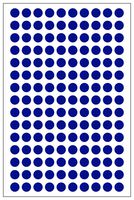 MP010408 - Label, Round, Self Adhesive, 12 mm, Paper, Blue - MULTICOMP PRO