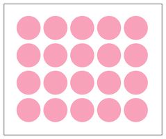 MP010421 - Label, Round, Self Adhesive, 25 mm, Paper, Pink - MULTICOMP PRO
